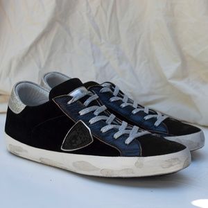 Philippe Model low top velvet / suede Sneaker